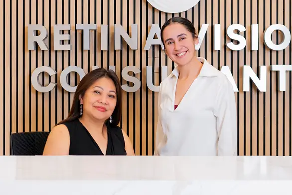 Front desk staff at Retina Vision Consultants